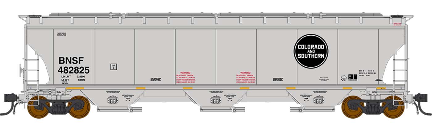 Intermountain HO 472150 Trinity 5161 Covered Hopper, Colorado & Southern