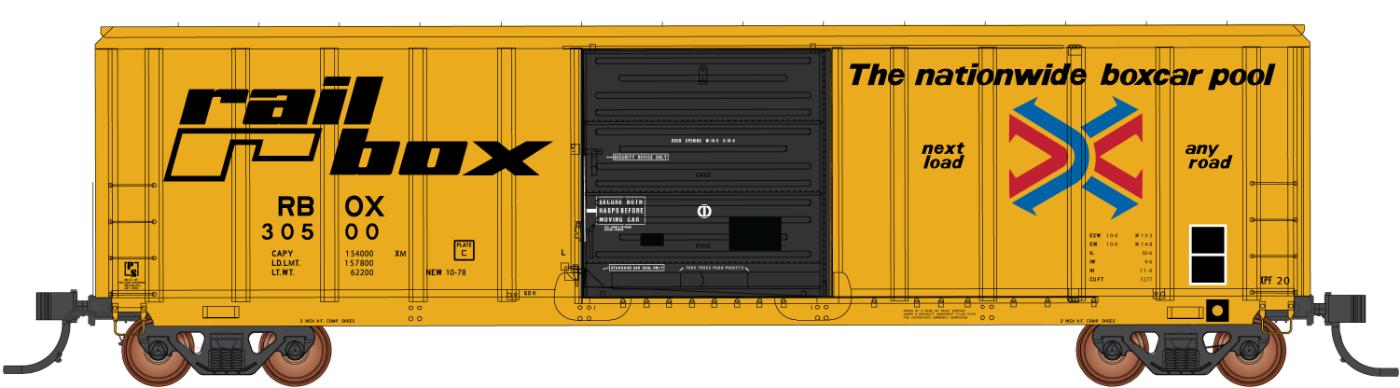PREORDER Intermountain N 67502-61 PS 5277 50' Box Car, Railbox #30500