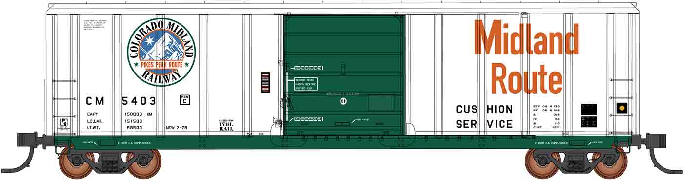 PREORDER Intermountain N 67533-04 PS 5277 50' Box Car, Colorado Midland #5450