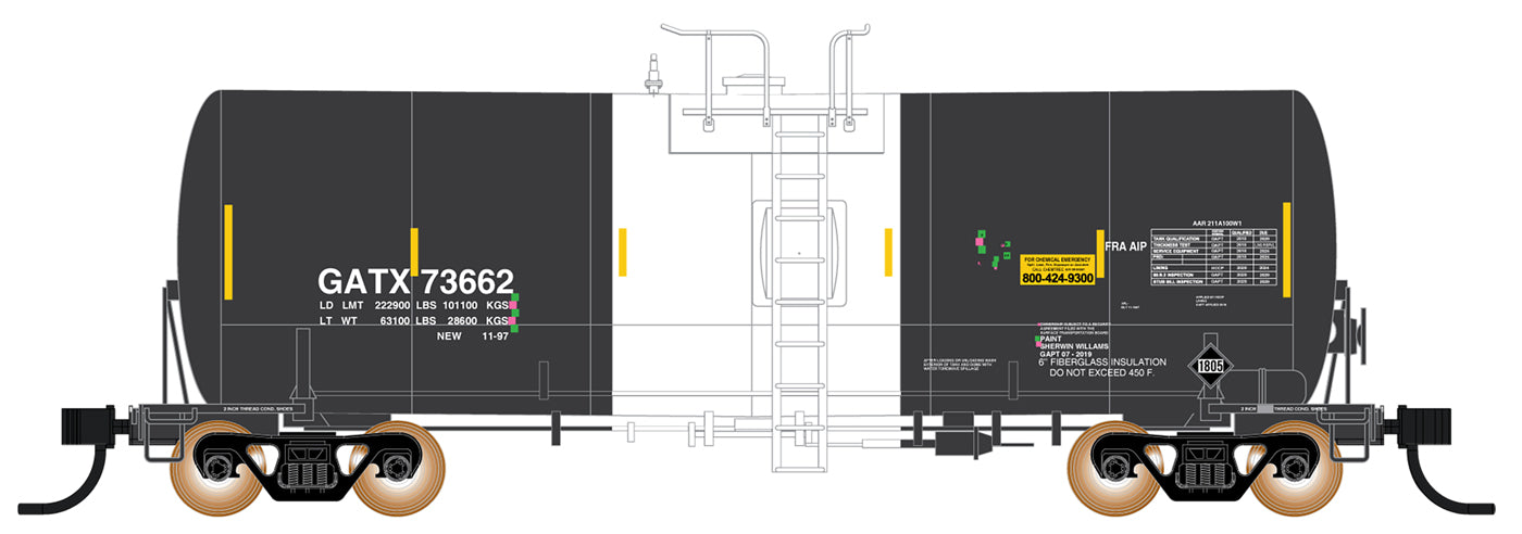 PREORDER Intermountain HO 47823 Trinity 19,000 Gallon Tank Car, GATX