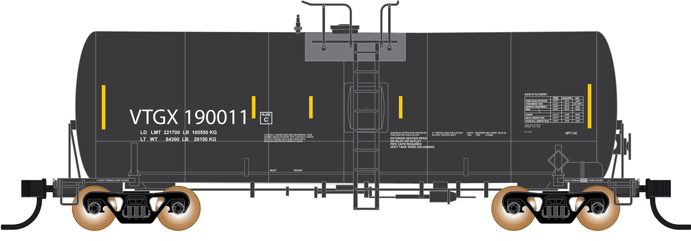 PREORDER Intermountain HO 47827 Trinity 19,000 Gallon Tank Car, VTG North America