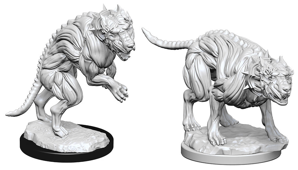 Pathfinder Deep Cuts Unpainted Miniatures: W01 Hell Hounds