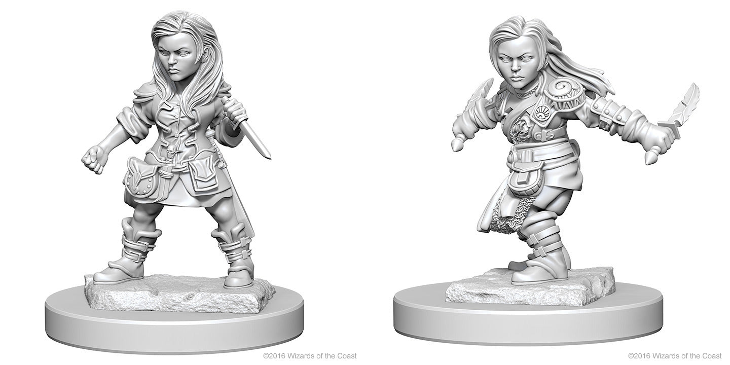 Dungeons & Dragons: Nolzur's Marvelous Unpainted Miniatures - W01 Halfling Female Rogue