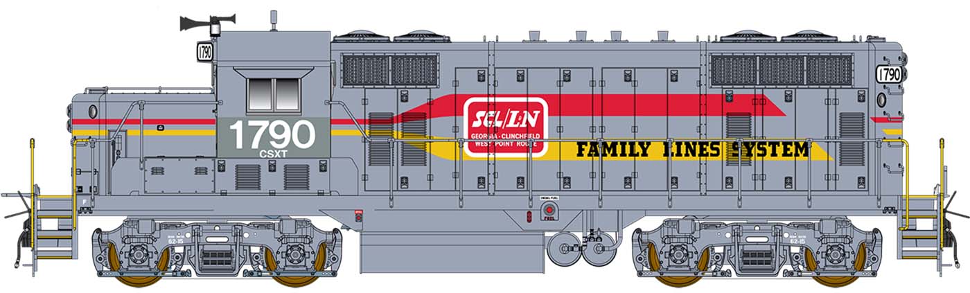 PREORDER Intermountain HO 49850 GP16 Locomotive, West Point ex Family Lines (DCC Equipped)