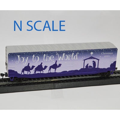 Value Trains USA N N10105 Boxcar, Christmas Joy To The World 2024