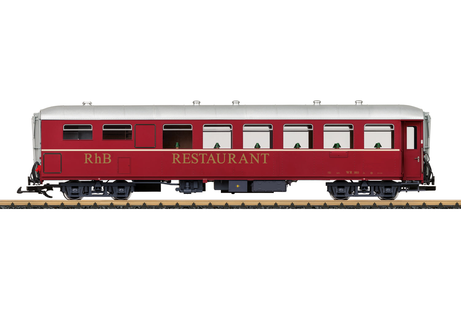 PREORDER LGB G 31528 Diner Car, Rhaetian RhB