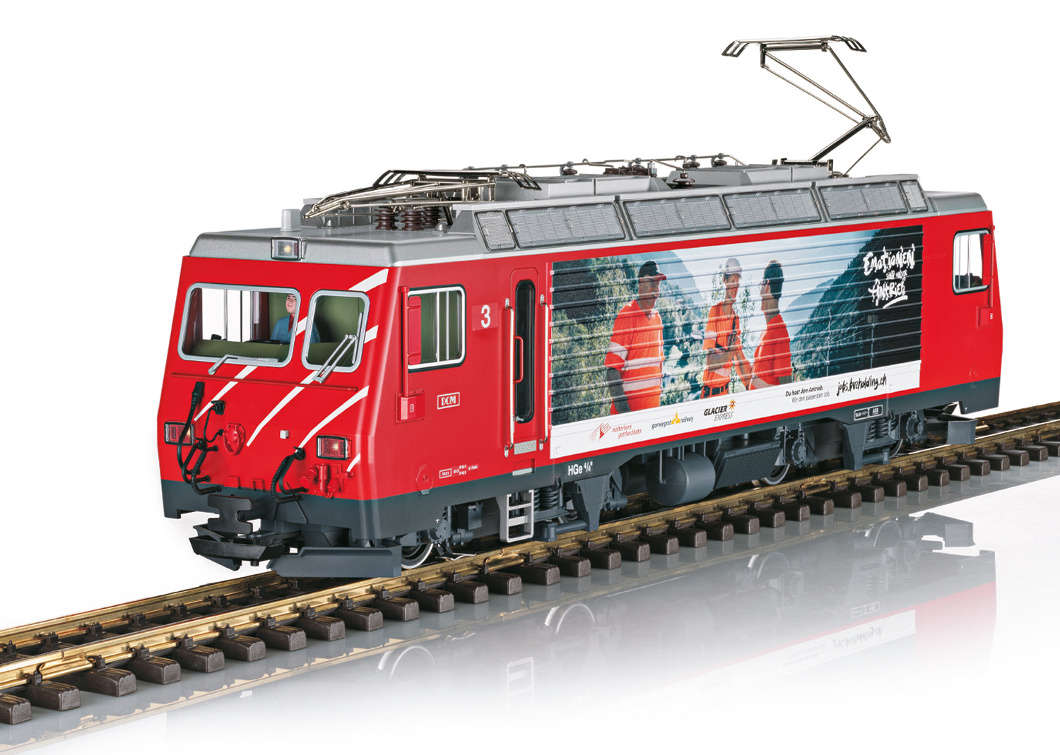 PREORDER LGB G 23105 Class HGe 4/4 II Rack Electric Locomotive, Matterhorn-Gotthard #3 (DCC & Sound Equipped)