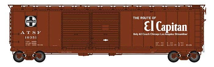 Walthers Proto HO 101670 50' AAR Double-Door Boxcar, Atchison Topeka & Santa Fe #10351