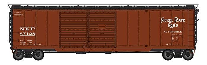 Walthers Proto HO 101676 50' AAR Double-Door Boxcar, Nickel Plate #87128