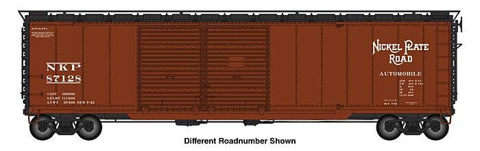 Walthers Proto HO 101678 50' AAR Double-Door Boxcar, Nickel Plate #87198
