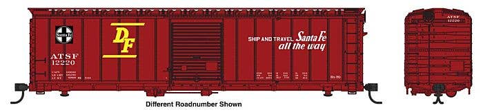 Walthers Mainline HO 910-46502 50' AAR Single Door Boxcar, Atchison Topeka & Santa Fe #12226