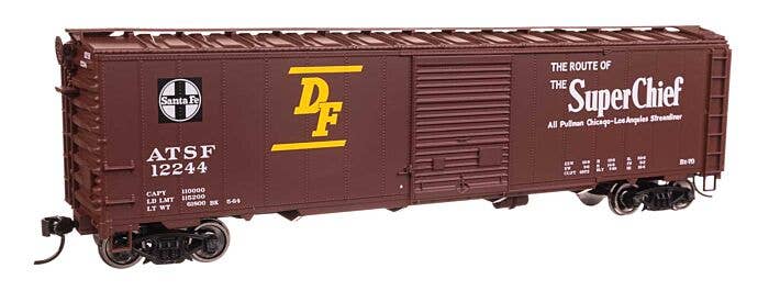 Walthers Mainline HO 46504 50' AAR Single Door Boxcar, Atchison Topeka & Santa Fe #12244