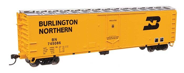Walthers Mainline HO 2852 50' PC&F Insulated Boxcar, Burlington Northern #745086