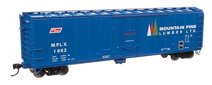Walthers Mainline HO 2862 50' PC&F Insulated Boxcar, Mountain Pine Lumber #1002