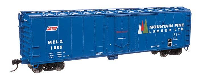 Walthers Mainline HO 2863 50' PC&F Insulated Boxcar, Mountain Pine Lumber #1009
