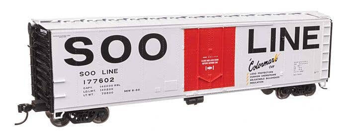 Walthers Mainline HO 2865 50' PC&F Insulated Boxcar, Soo Line #177602