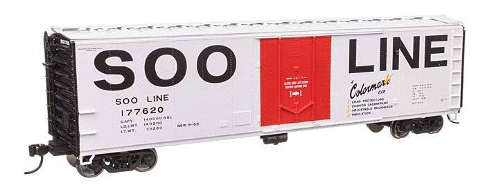 Walthers Mainline HO 2866 50' PC&F Insulated Boxcar, Soo Line #177620