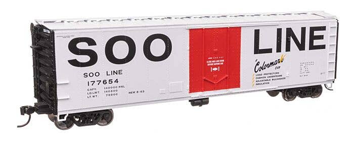 Walthers Mainline HO 2867 50' PC&F Insulated Boxcar, Soo Line #177654