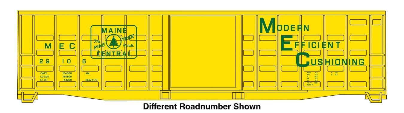 PREORDER Walthers Mainline HO 910-46714 50' Waffle Side Boxcar, Maine Central #29142