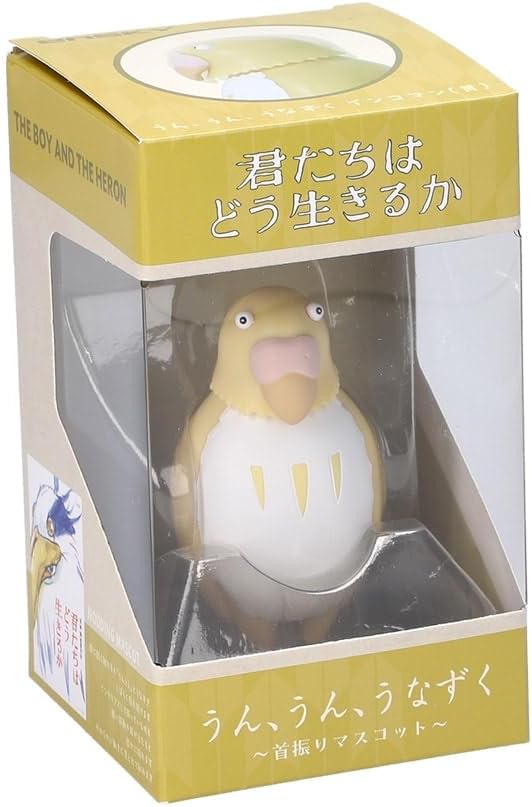 Ensky UN-02 Yes Nod Tilting Figure The Parakeet (Yellow) "The Boy and The Heron"