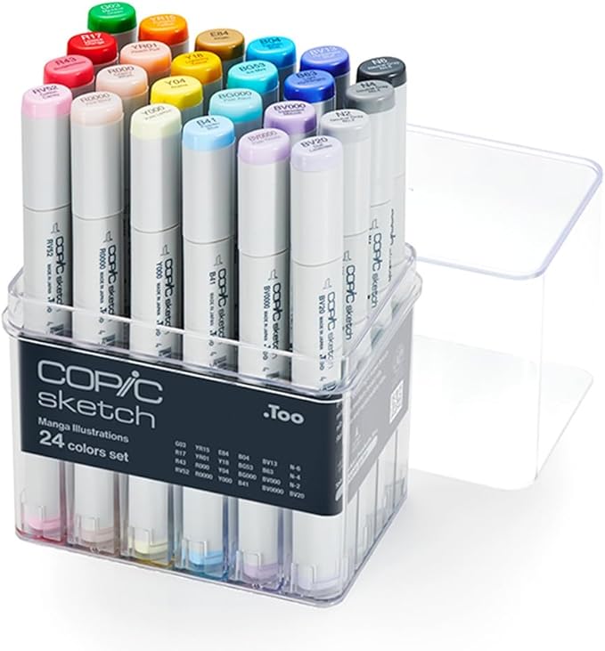 Copic Sketch Marker 24Pc Manga Illustration Set