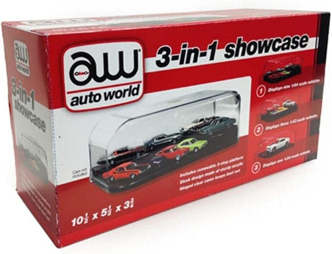 Auto World C004 1:24 3 IN 1 DISPLAY CASE