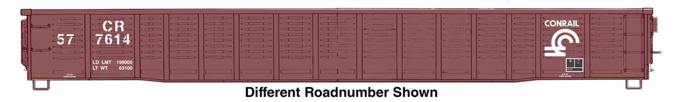 PREORDER Walthers Mainline HO 910-6078 53' Corrugated-Side Gondola, Conrail #577647