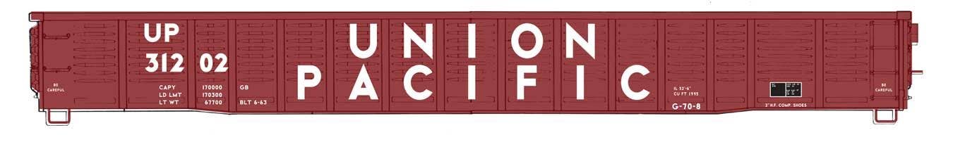 PREORDER Walthers Mainline HO 910-6089 53' Corrugated-Side Gondola, Union Pacific #31202