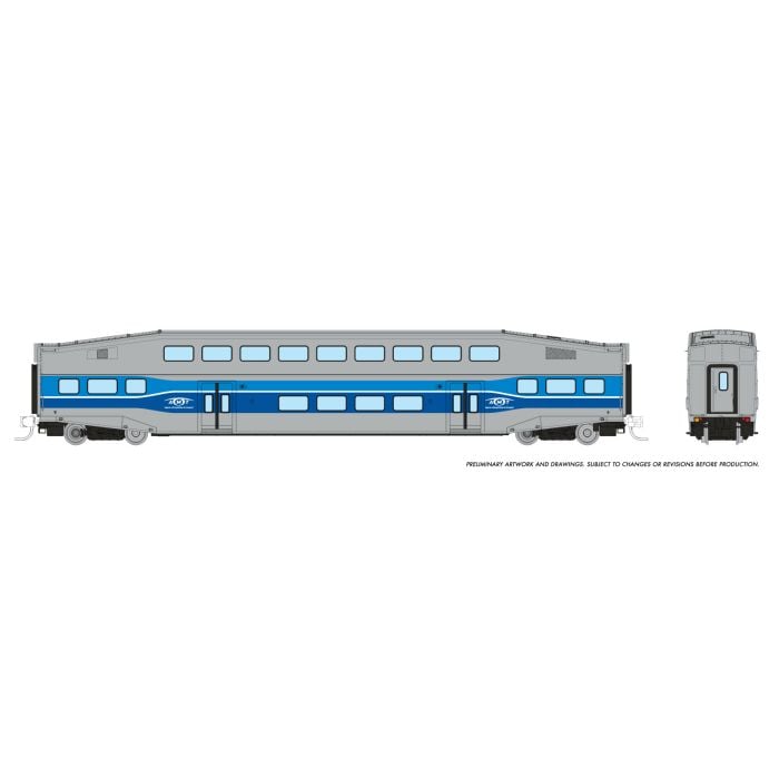 PREORDER Rapido N 546006A Bilevel Commuter Coach, AMT Montreal