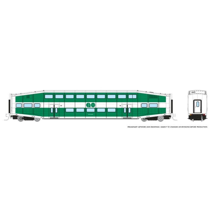 PREORDER Rapido N 546015A Bilevel Commuter Coach, GO Transit