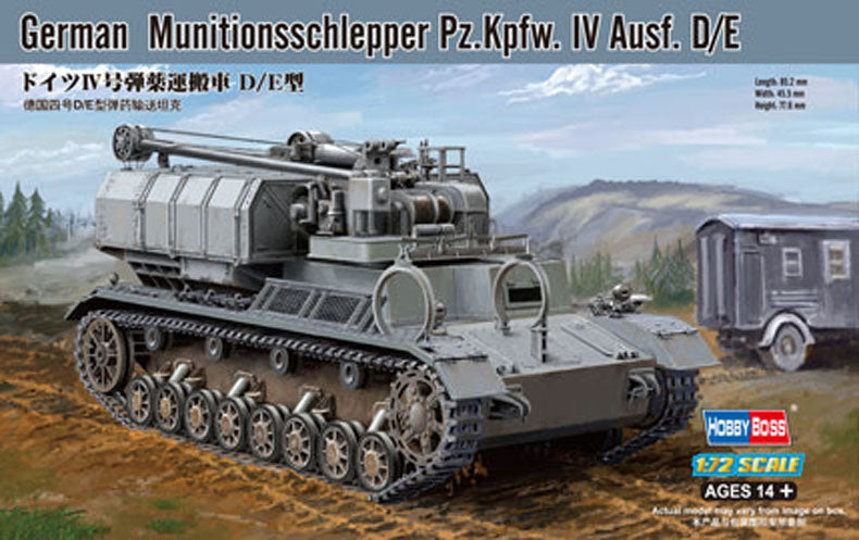 Hobby Boss 1/72 German Munitionsschlepper Pz.Kpfw.IV Ausf.D/E
