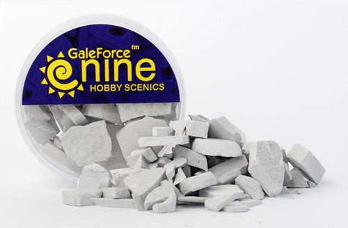 Miniatures Tools: Hobby Round Concrete Rubble Mix