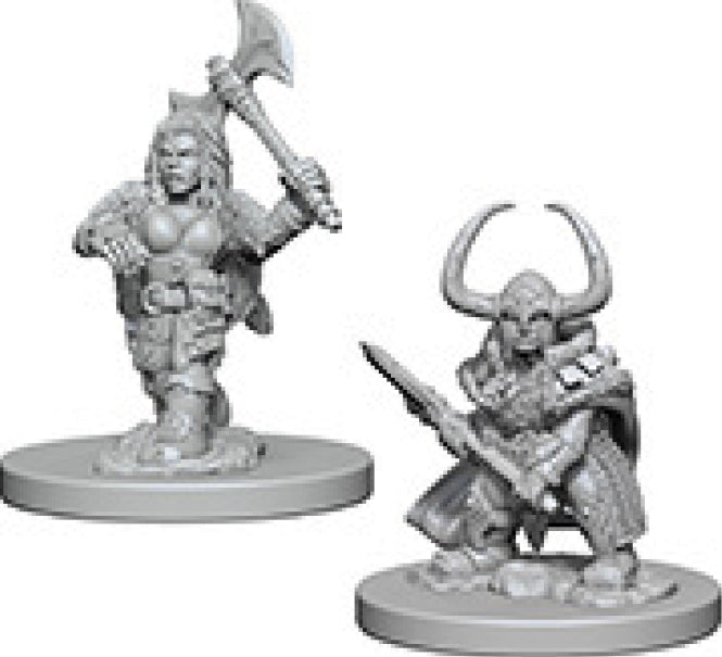 Dungeons & Dragons: Nolzur's Marvelous Unpainted Miniatures - W04 Dwarf Female Barbarian