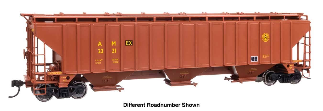 PREORDER Walthers Mainline HO 910-49064 57' Trinity 4750 3-Bay Covered Hopper, Allied Enterprises #2340