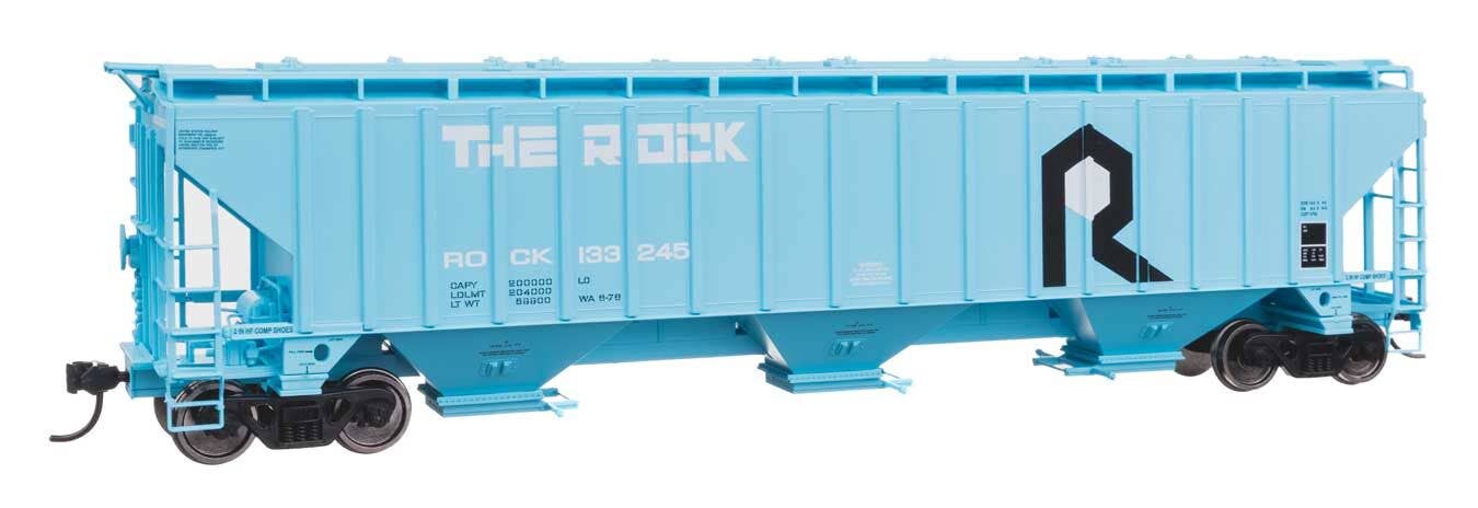 PREORDER Walthers Mainline HO 910-49065 57' Trinity 4750 3-Bay Covered Hopper, Rock Island #133254