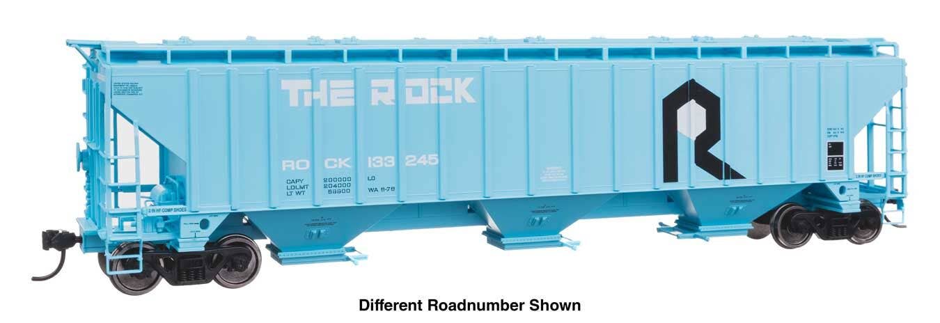 PREORDER Walthers Mainline HO 910-49066 57' Trinity 4750 3-Bay Covered Hopper, Rock Island #133266
