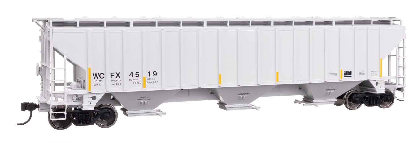 PREORDER Walthers Mainline HO 910-49077 57' Trinity 4750 3-Bay Covered Hopper, General Electric WCFX #4519