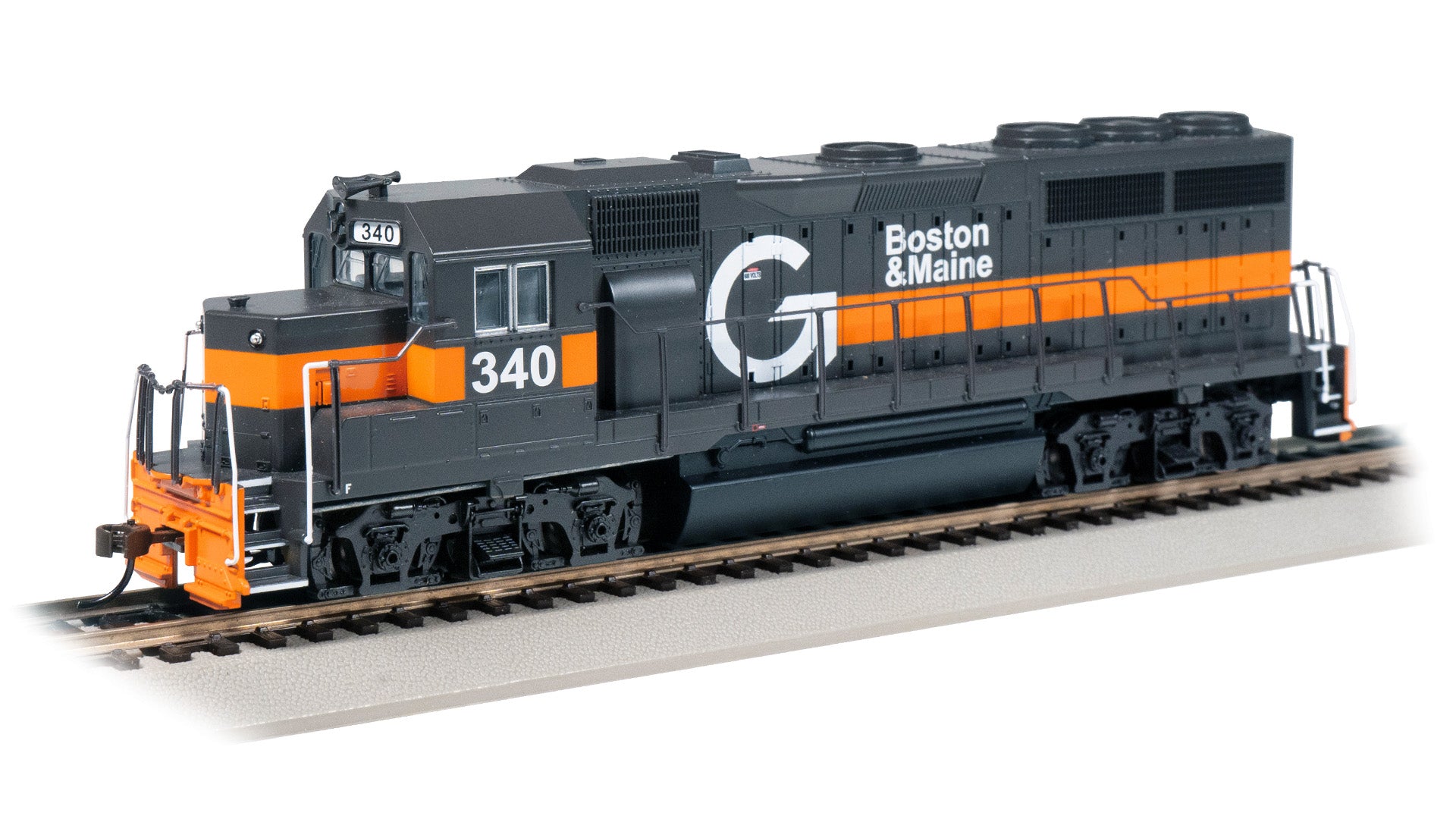 Bachmann 60313 EMD GP40 - BOSTON & MAINE #340 (GUILFORD), HO