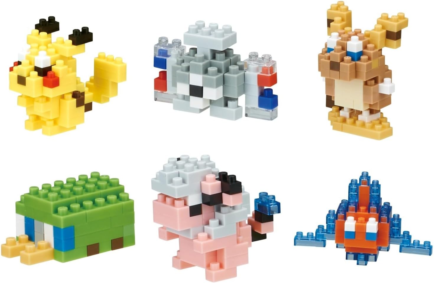 Nanoblock 22364 Pokemon Type Electric Set Blind Box of 6
