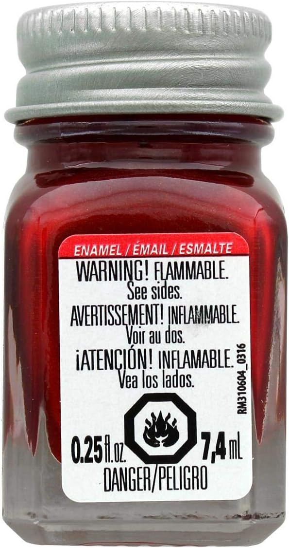 Testors 1105TT STOP LIGHT RED ENAMEL