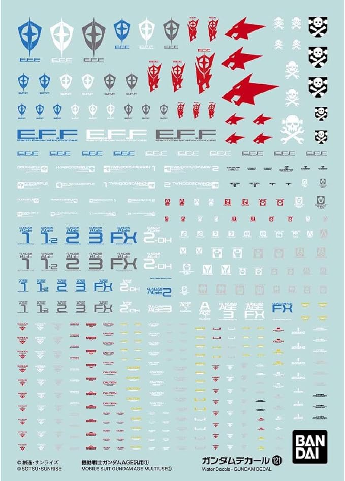 Bandai 2587845 AGE MULTI DECAL 121 (6)