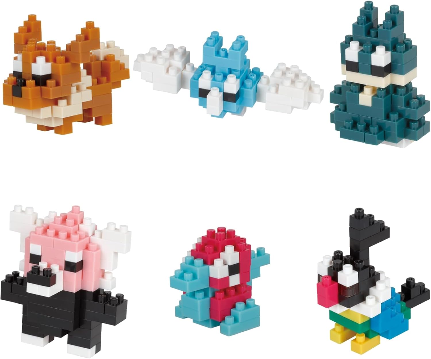 Nanoblock 22362 Pokemon Type Normal Set Blind Box of 6