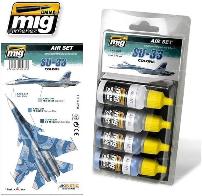 Ammo Mig 7208 SU-33 COLOR AIR SET