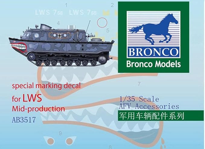 Bronco Models 1/35 Special Marking Decal for LWS Mid-Production Accessories Kit