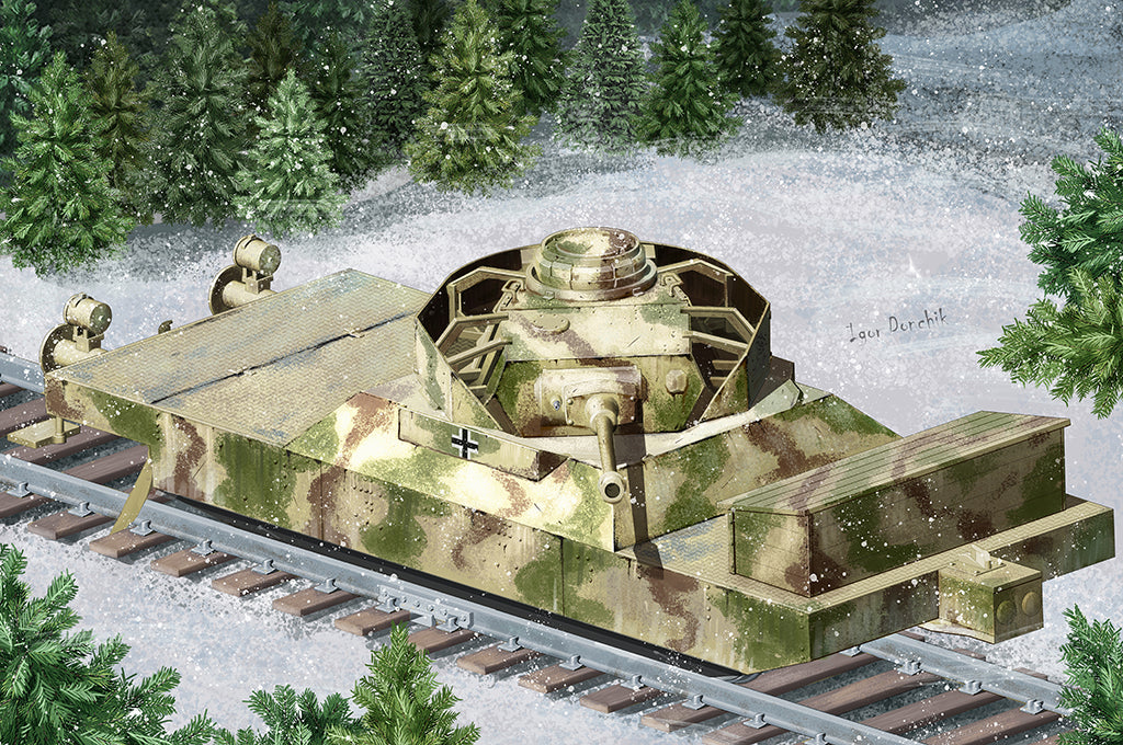 Hobby Boss 1/72 German Panzerjagerwagen Vol.1 Armoured Train Car