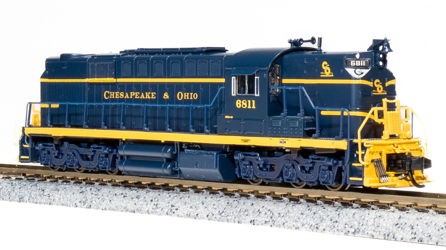 BLI 6629 Alco RSD-7, C&O #6811, Blue & Yellow, Paragon4 Sound/DC/DCC, N Scale