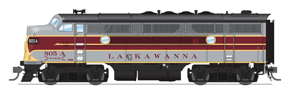 BLI 6664 EMD F3A, DLW 805C, Maroon/Gray/Yellow Scheme, Paragon4 Sound/DC/DCC, HO