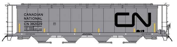PREORDER Intermountain N 65141 NSC 59' 4550 Cubic Foot Cylindrical Hopper with Trough Hatch, Canadian National