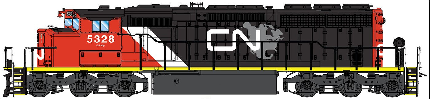 PREORDER Intermountain N 69302S-05 EMD SD40-2W Diesel Locomotive, Canadian National #5342 (DDC & Sound Equipped)