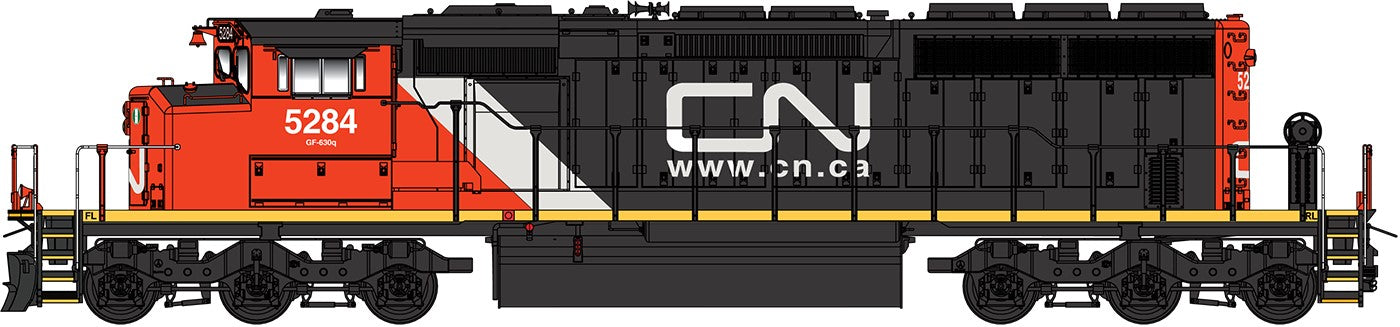PREORDER Intermountain N 69303-07 EMD SD40-2W Diesel Locomotive, Canadian National #5284